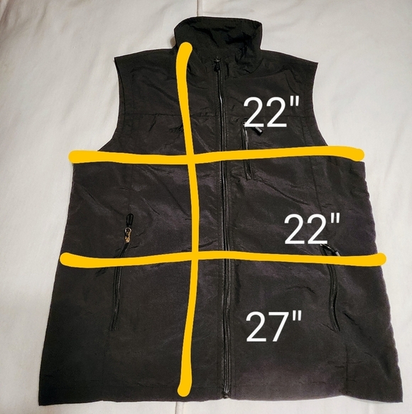 Alpha Camp Black Utility Vest Mens Medium Zip Pocket - Picture 12 of 12